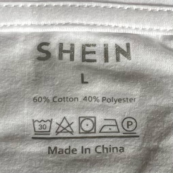 Shein White Grandma T-Shirt Red Lettering Size Large Rolled Cuff Batwing Sleeves - Picture 2 of 9